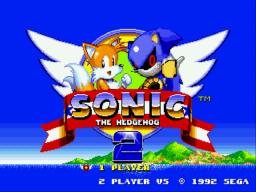 Metal Sonic in Sonic 2 (Beta) Title Screen